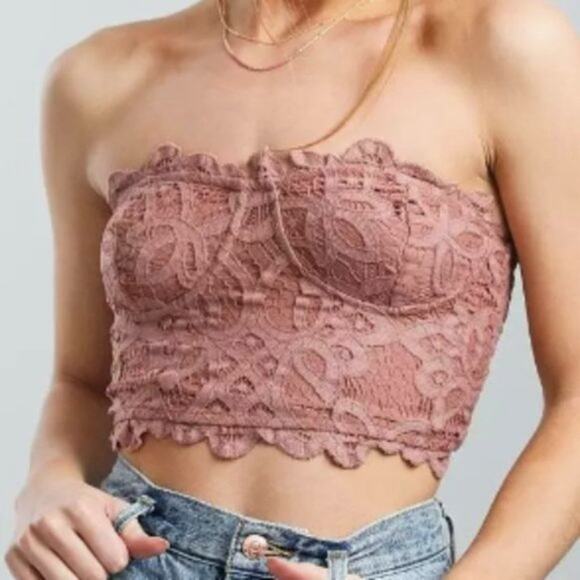 Intimately FP Adella colored Corset Bralette blush S - Picture 1 of 11
